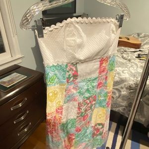 Lilly  Pulitzer strapless summer dress
